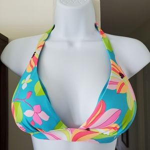 Victoria's Secret Floral Tie Straps Bikini Top